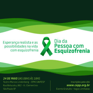 Gratuito - Dia Mundial da Pessoa com Esquizofrenia